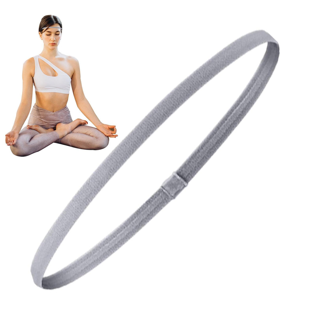 Set da 4 Fasce Elastiche Antiscivolo per Capelli per Donna e Uomo, Yoga e Corsa