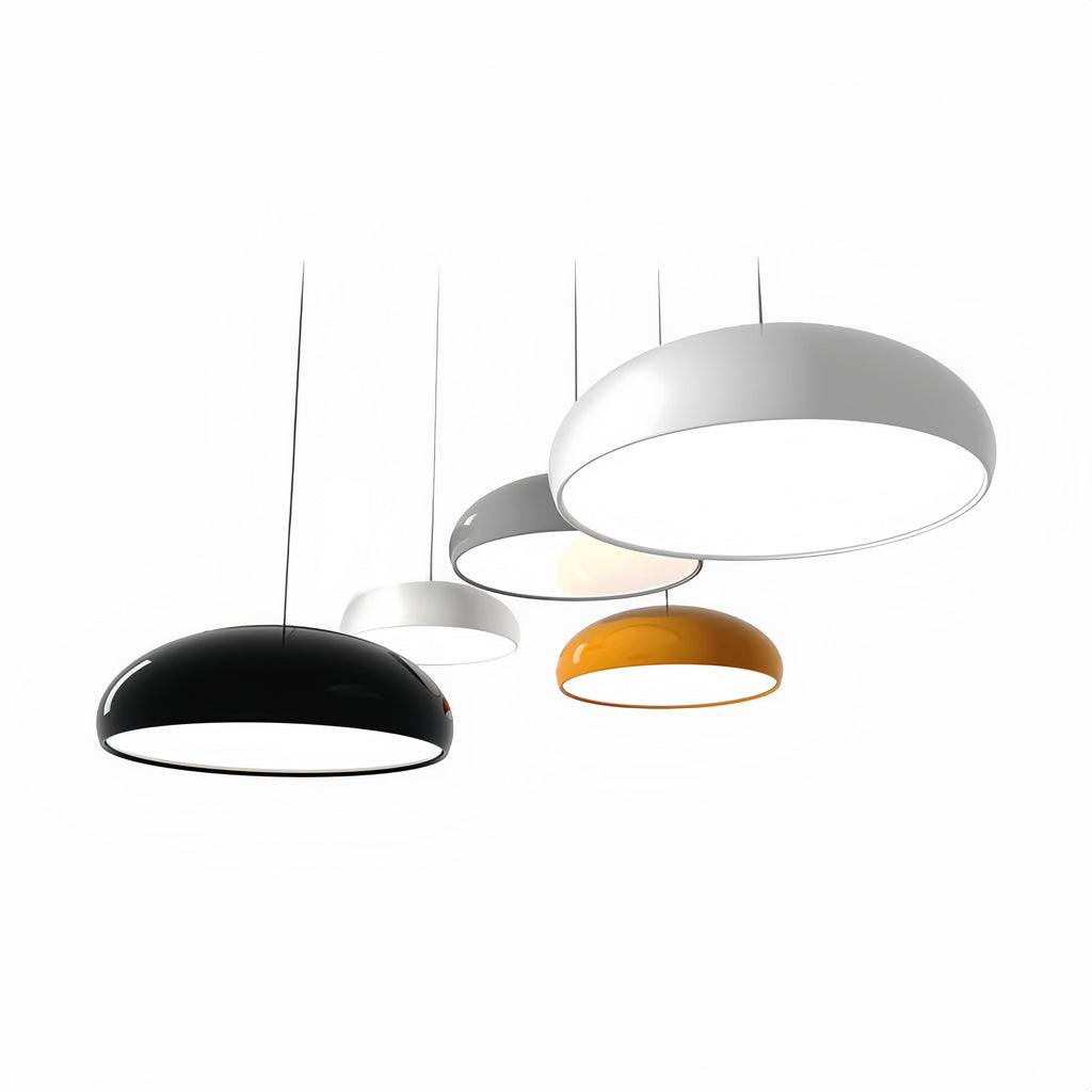 Závěsná lampa Orbita s kulatým moderním designem pro obývací pokoje