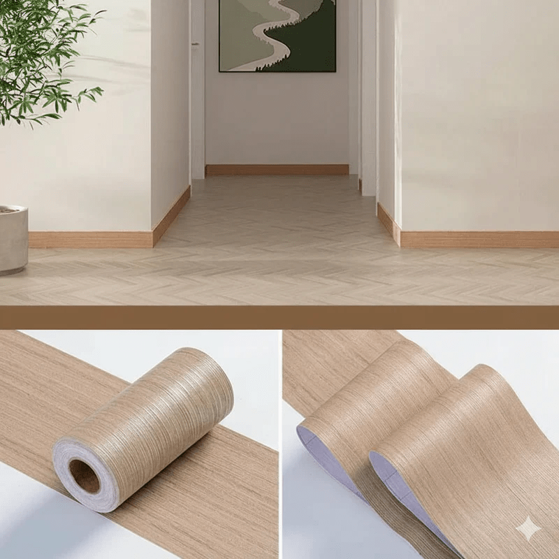 Evergrain PVC Gulvpanel med Trælook Selvklæbende Vandtæt Væg- og Gulvdekoration