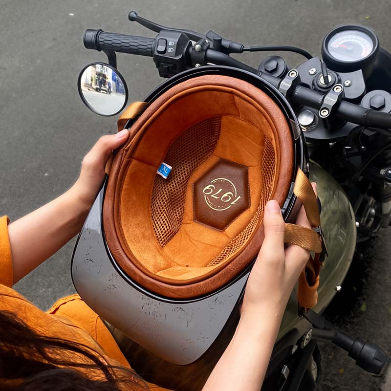 Classic Baseball Style DOT Approved Motorcycle Helmet For Riders