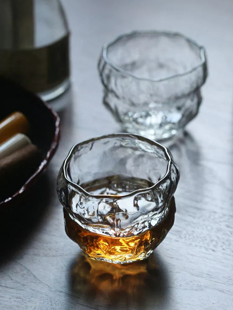 240ml Japon Mochi Tasarımlı Viski Bardağı Isıya Dayanıklı El Yapımı Ahşap Ambalajlı