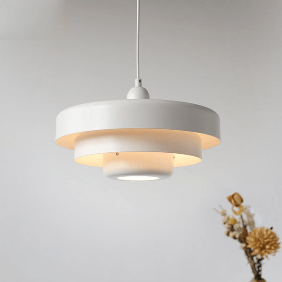 Lampada a sospensione moderna a strati per interni eleganti