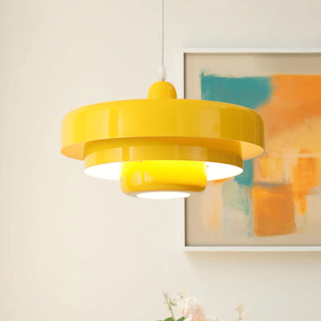Lampada a sospensione moderna a strati per interni eleganti