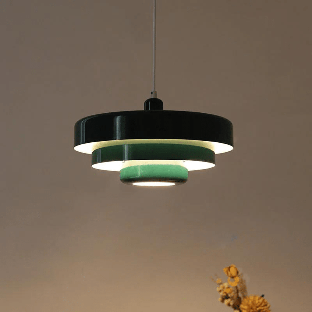 Lampada a sospensione moderna a strati per interni eleganti