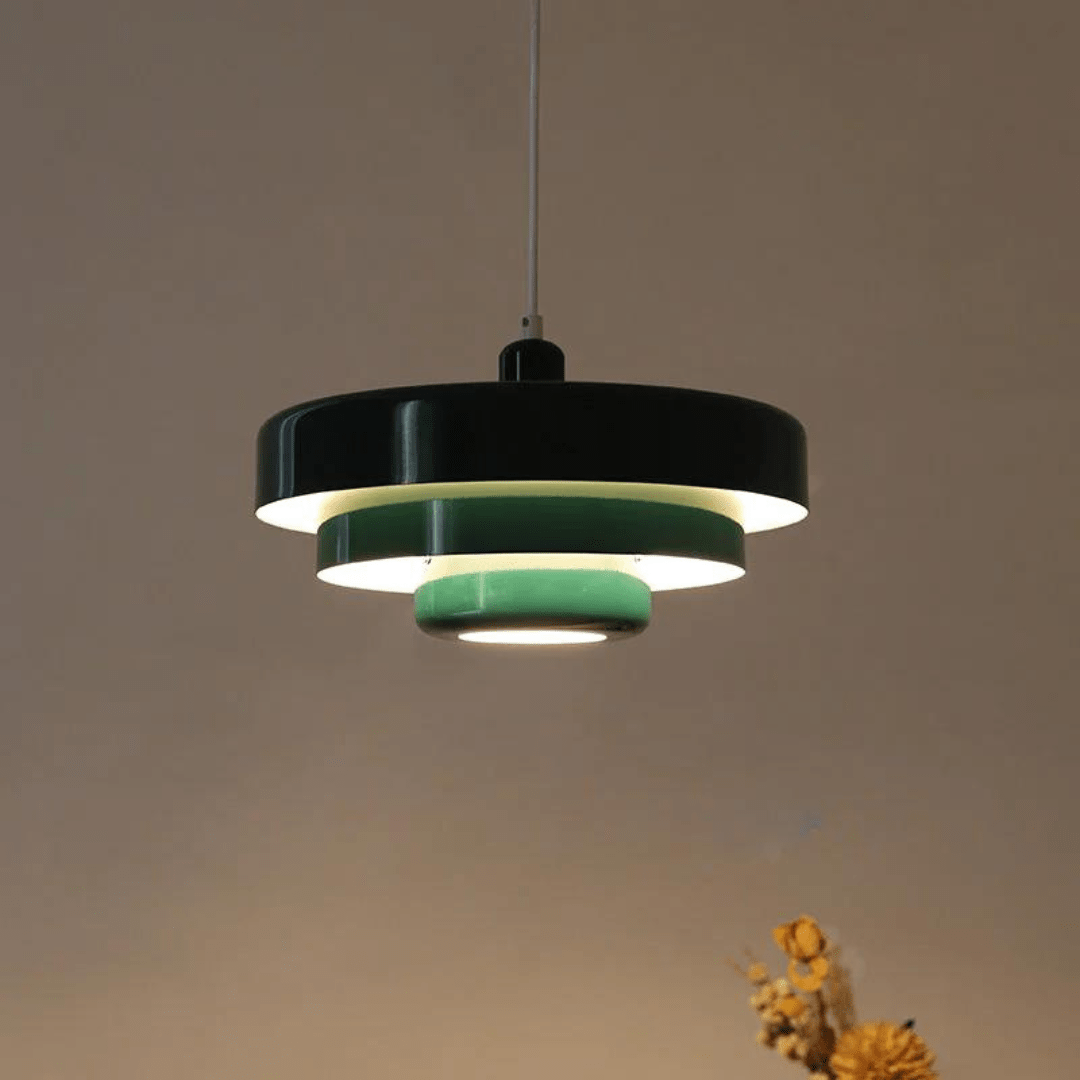 Lampada a sospensione moderna a strati per interni eleganti