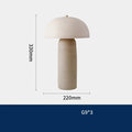 Aurora Mushroom Antique Table Lamp With Fabric Shade