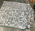 Keith Haring Jigsaw Puzzle Throw Blanket For Cozy Room Decor