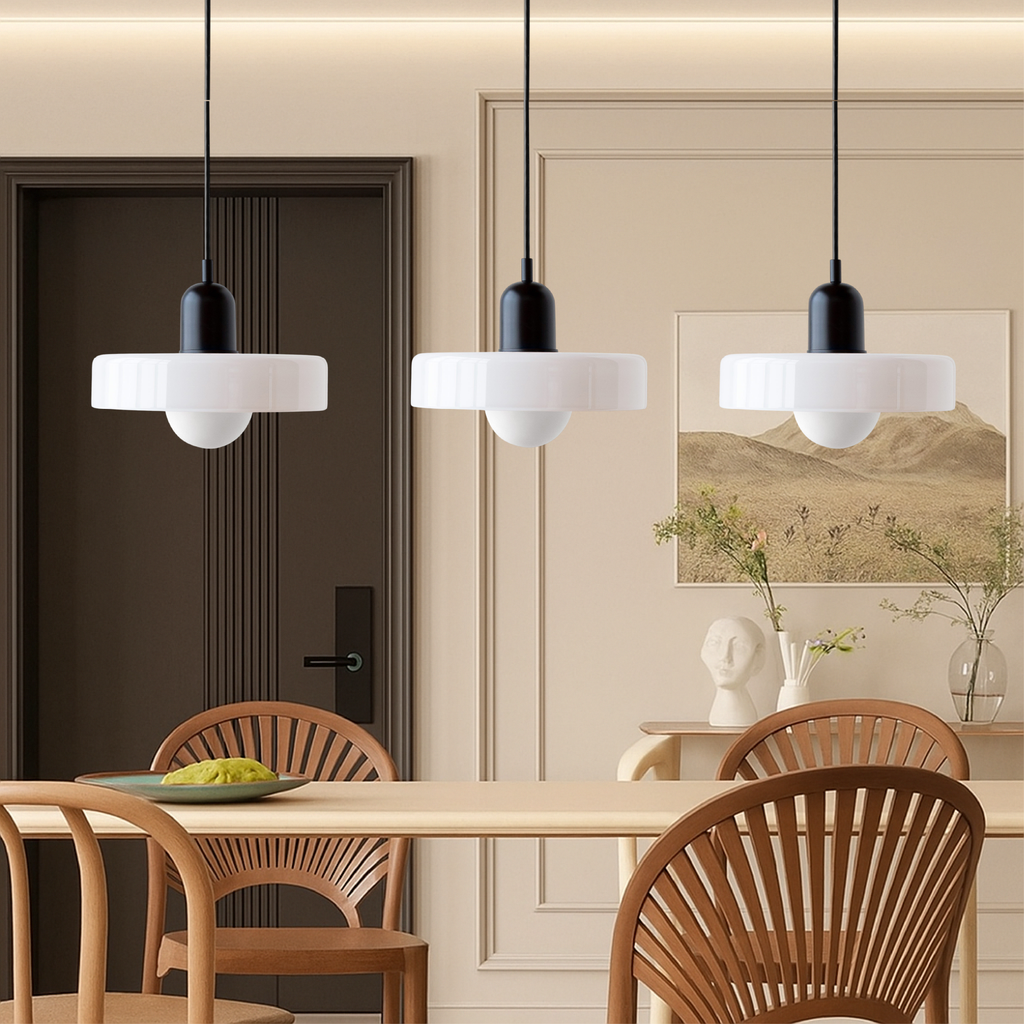 3-light Bauhaus pendant lamp glass G9 warm white dining room lighting modern design ceiling lamp colored glass