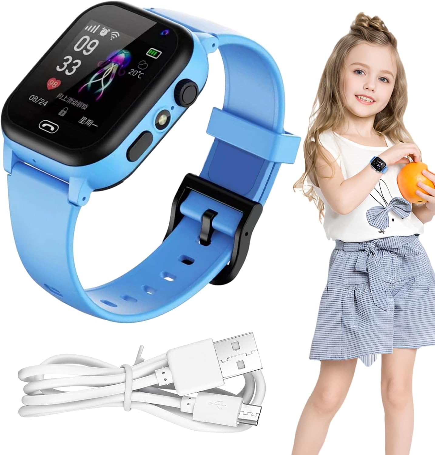 KidTrack Pro 4G GPS Smartwatch With Camera, SOS, And IP67 Waterproof