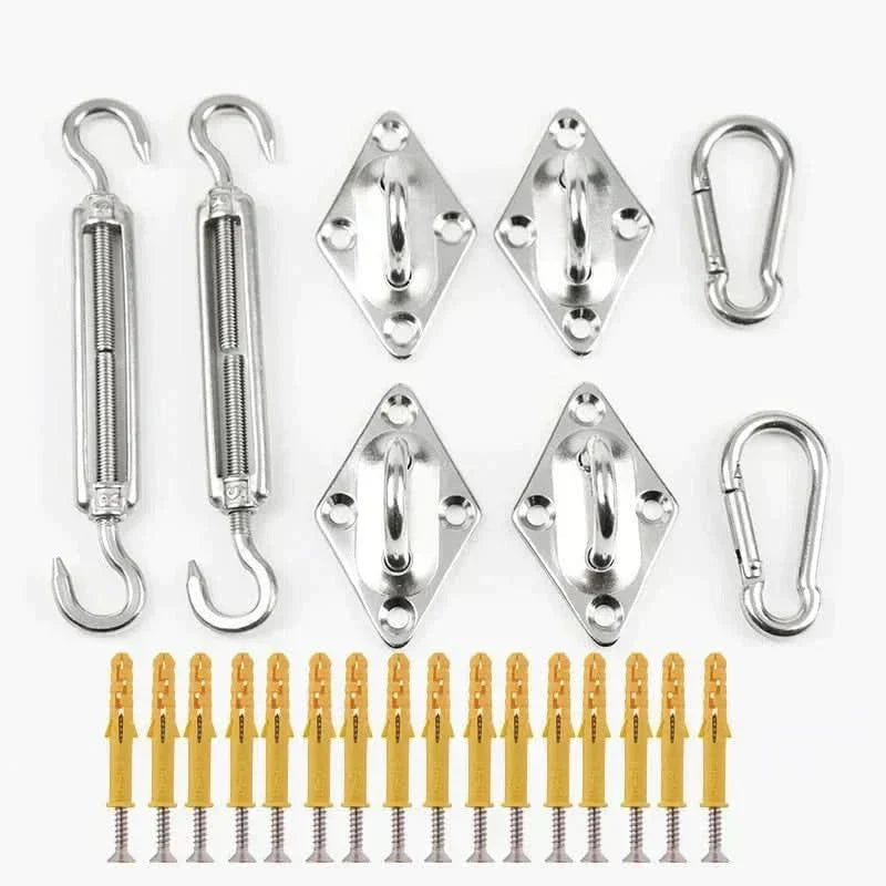 Kit di Installazione Tende da Sole Pro Completo per Montaggio Sicuro e Durevole
