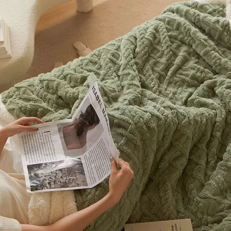 Koc z owczej wełny SHEARCOZY na ciepłe zimowe noce w domu