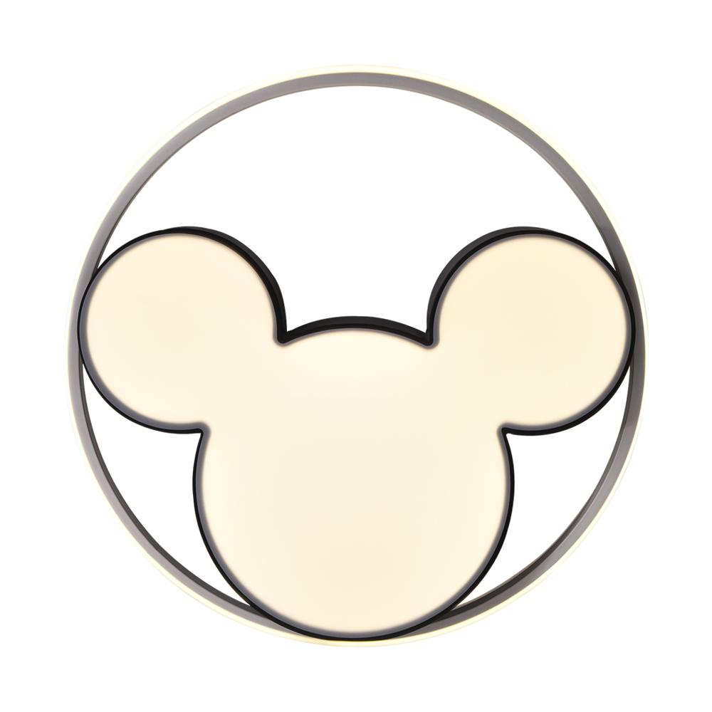 Kids Room Ceiling Light Dimmable LED Remote Black And White 45 Or 52 CM Mouse Design
