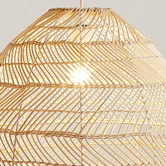 LumaRattan Loftlampe Naturlig Rattan Glød og Stemning