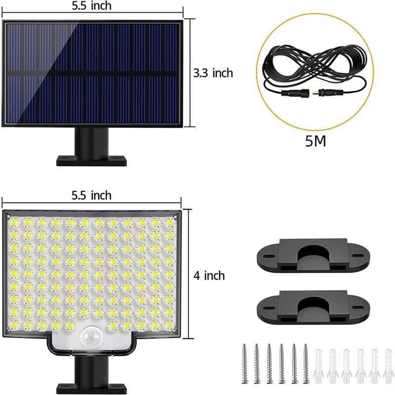 Lampada da parete impermeabile con sensore di movimento Solaréon per esterni