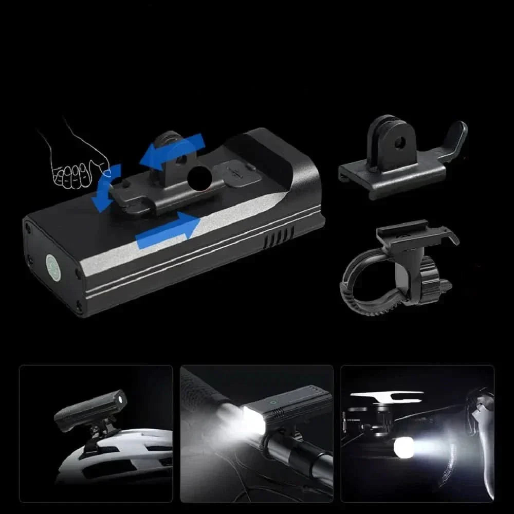 ROADGLOW X Polkupyörän valo 12 LEDiä 5000 lumenia USB-C ladattava akku