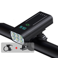 ROADGLOW X Polkupyörän valo 12 LEDiä 5000 lumenia USB-C ladattava akku