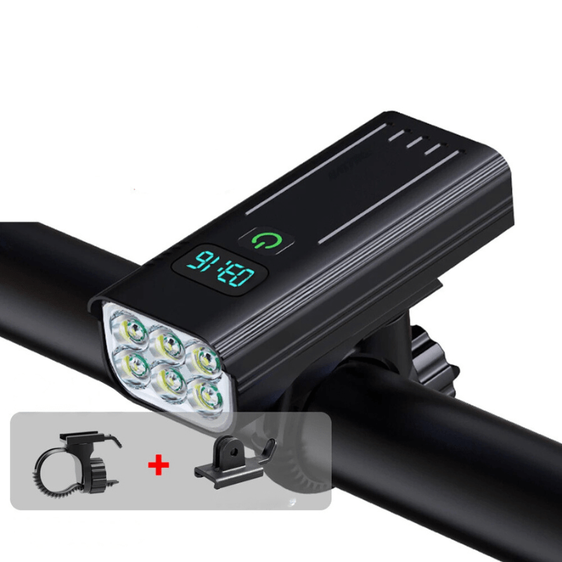 ROADGLOW X Polkupyörän valo 12 LEDiä 5000 lumenia USB-C ladattava akku