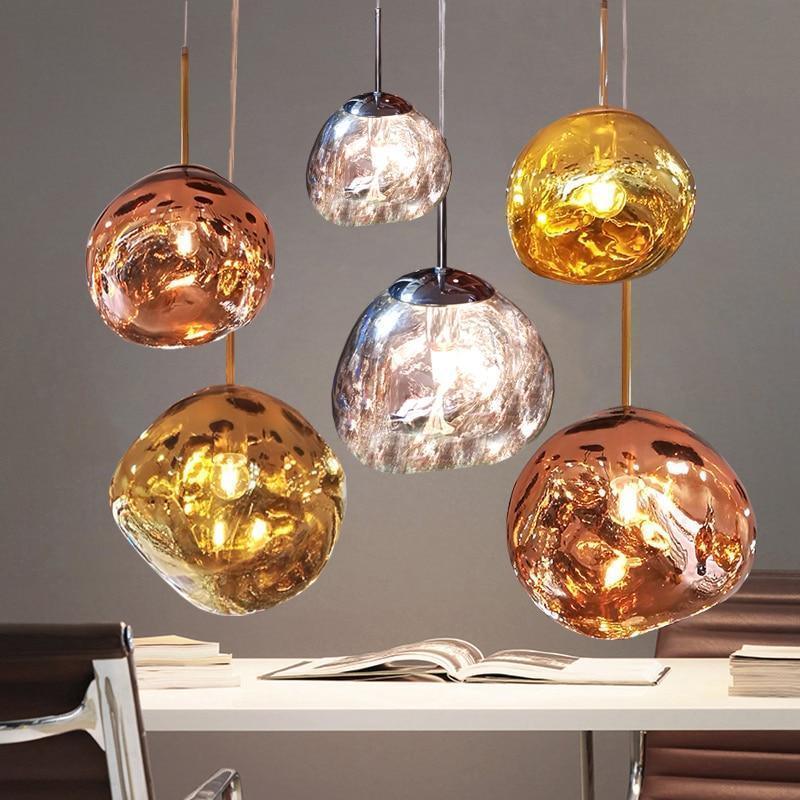 Lampa wisząca Nova Lava Orb z regulowanym kablem do wyspy kuchennej