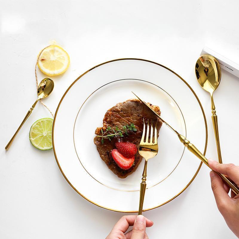 Luxa Royale Gold Utensil Set For Elegant Everyday Dining