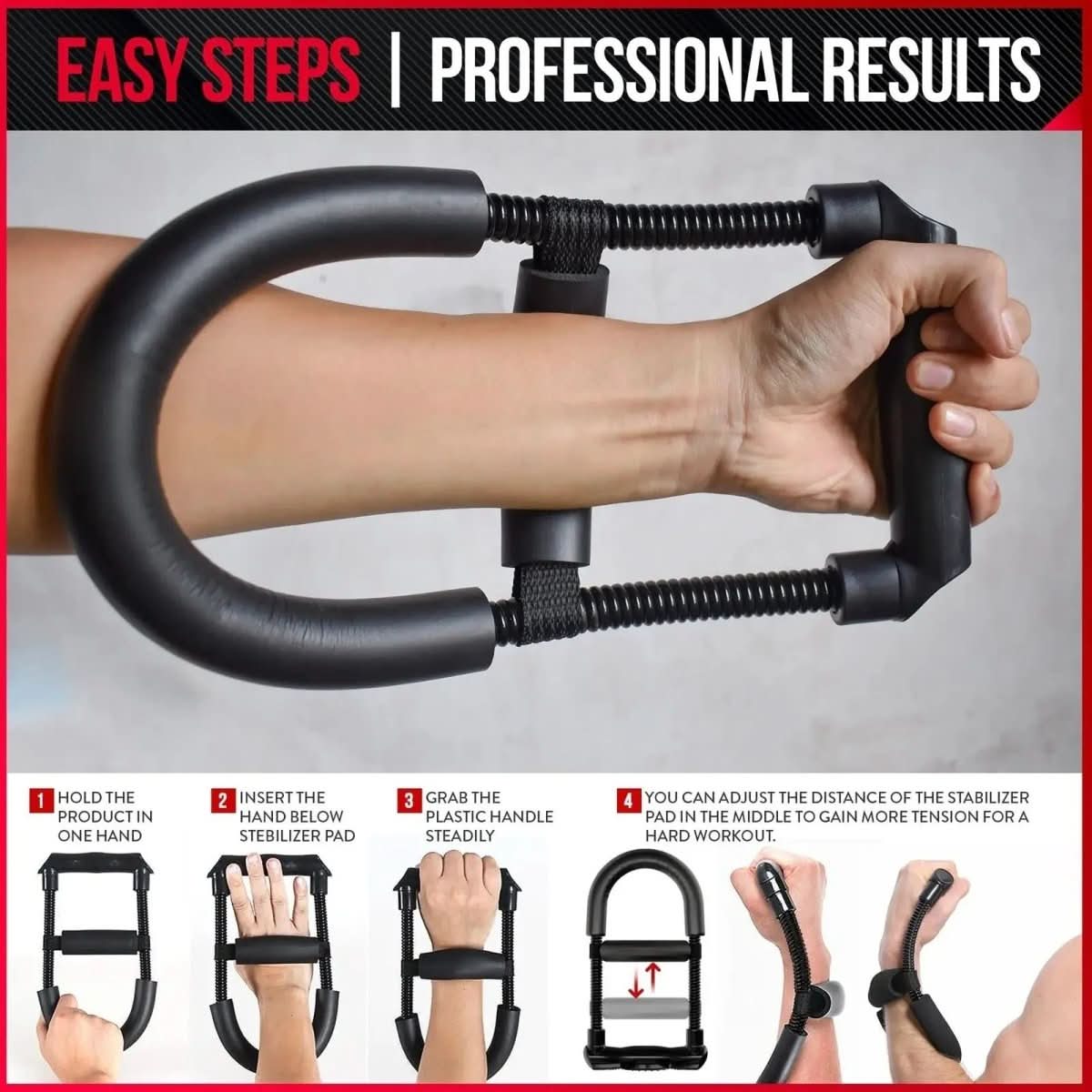 GripPro Adjustable Grip Trainer For Hand And Forearm Strength