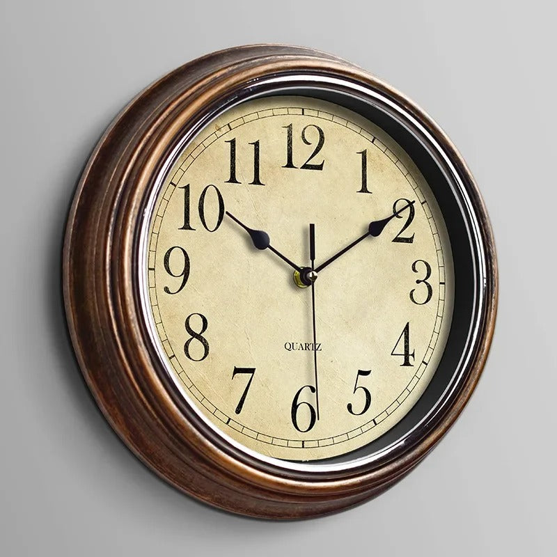 Aurelix Timeless Wooden Wall Clock With Silent Movement