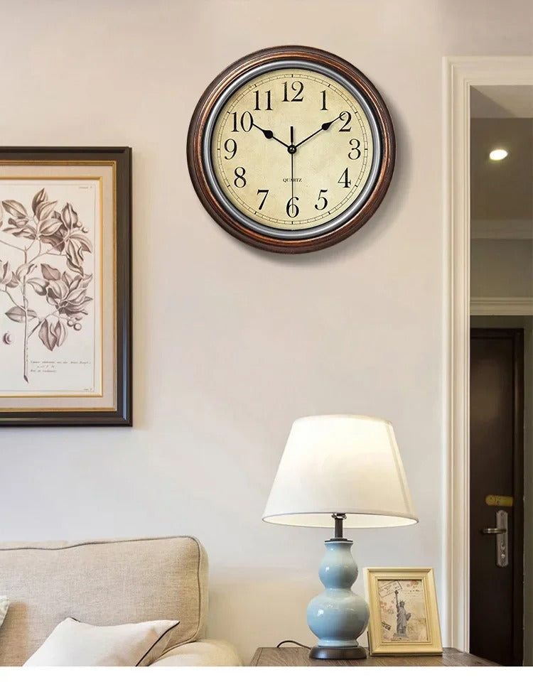 Aurelix Timeless Wooden Wall Clock With Silent Movement