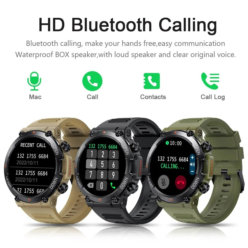 Titan Uknuselig Tactical Smartwatch med Langtidsholdbart Batteri