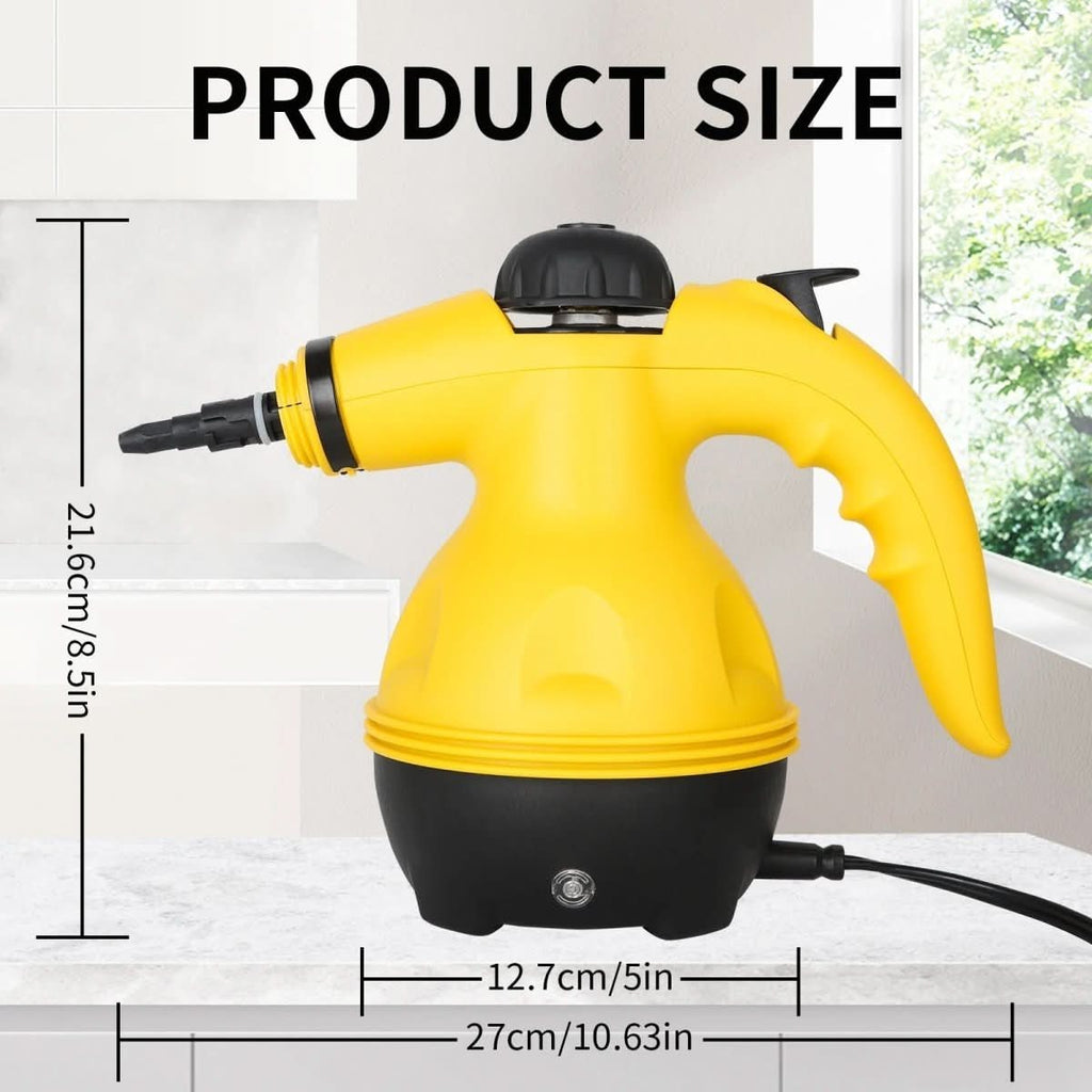 Chemical-Free Steam Cleaner With Eight Attachments For Household, Clothes And Windows