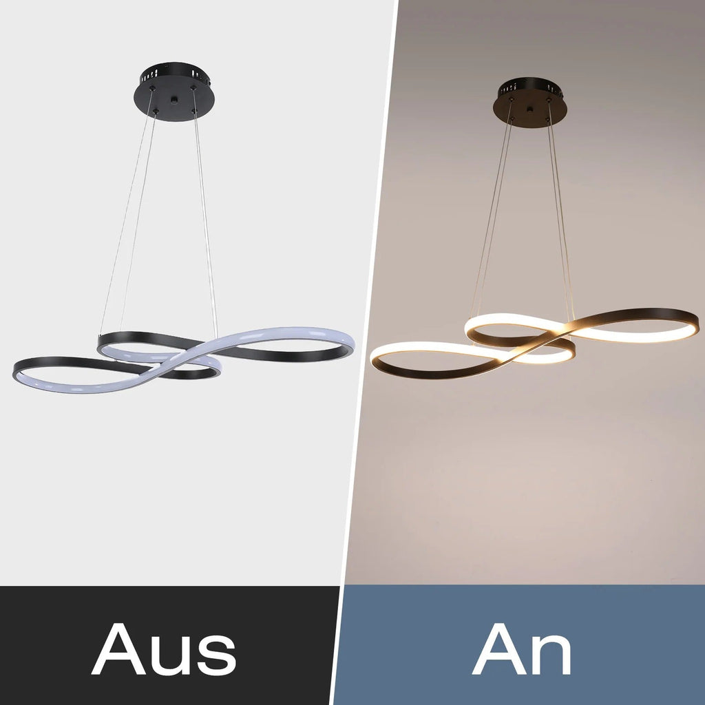 Alumínium LED gyűrű alakú függeszték lámpa, távirányítóval állítható fényerővel, modern étkezői lámpa