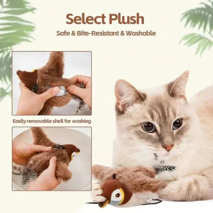 PurrPulse Interactive Plush Cat Toy For Energetic Cats