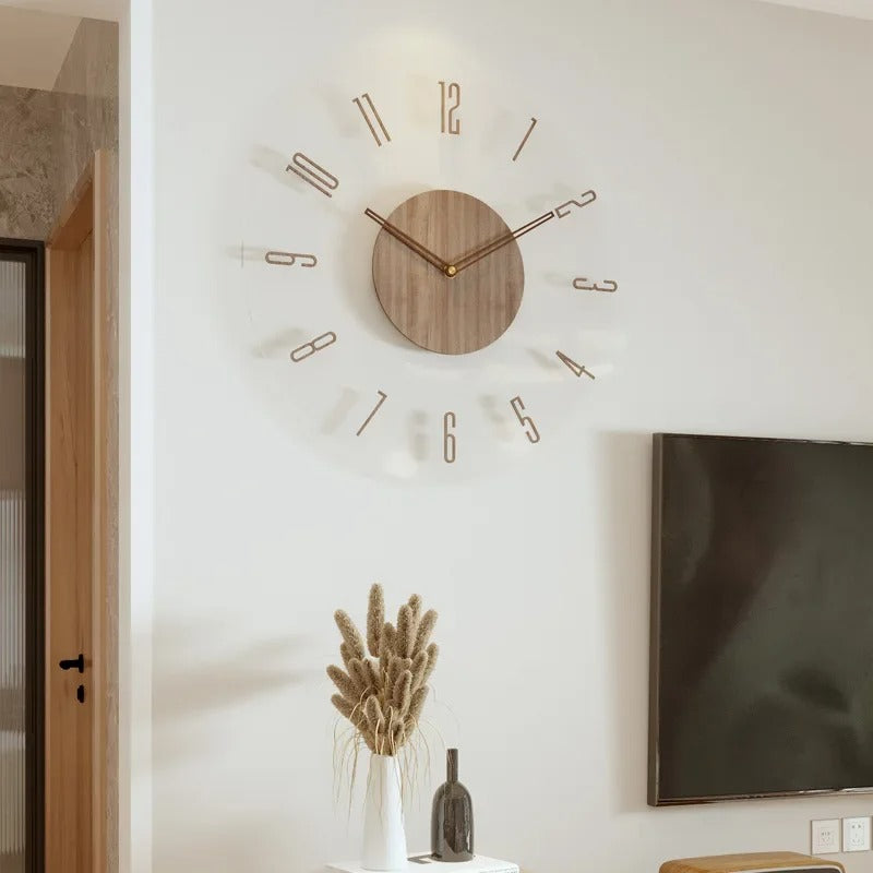FashionableClock stilfuldt vægur med minimalistisk nordisk design