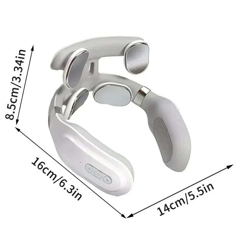 Deluxe Nackenmassagegerät mit Wärme und Vibration 4-in-1