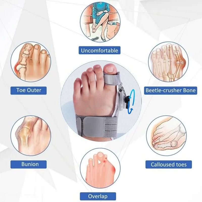 ToeAlign Skånsom Tåkorrektion til Hallux Valgus og Knyster