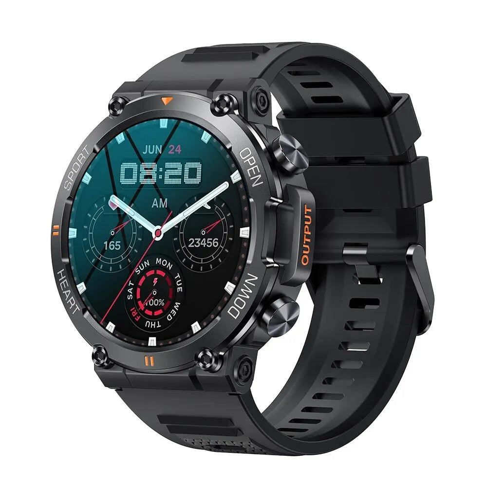 Titan Uknuselig Tactical Smartwatch med Langtidsholdbart Batteri
