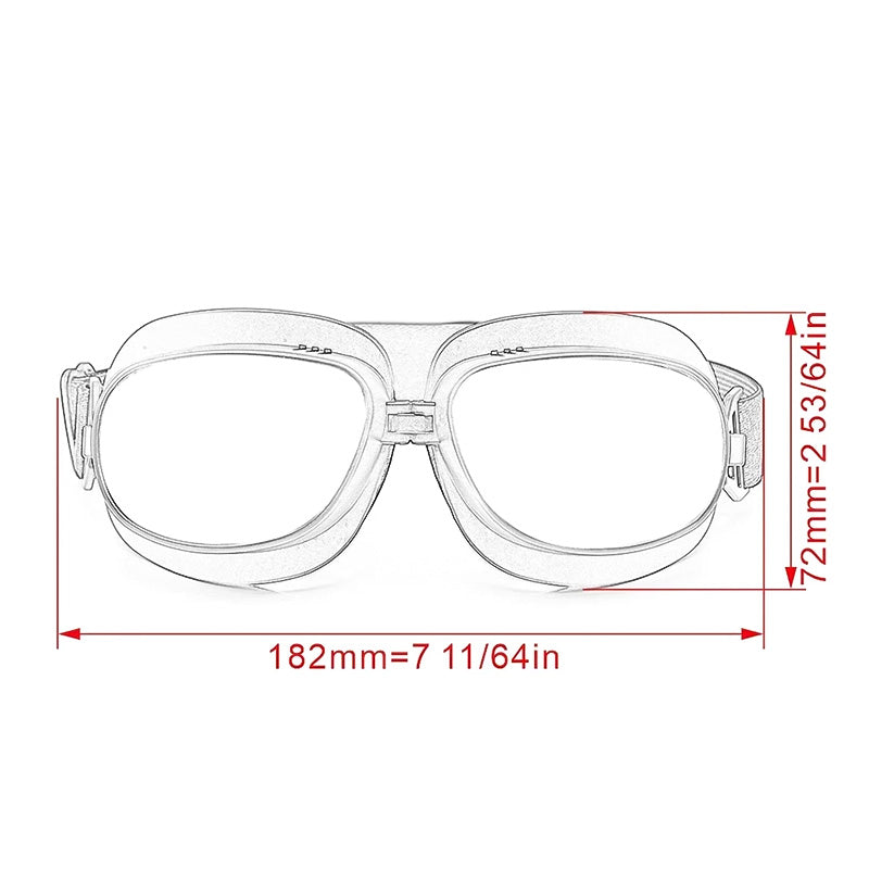 Vintage Windproof Goggles For Motorcycle Riders And Enthusiasts