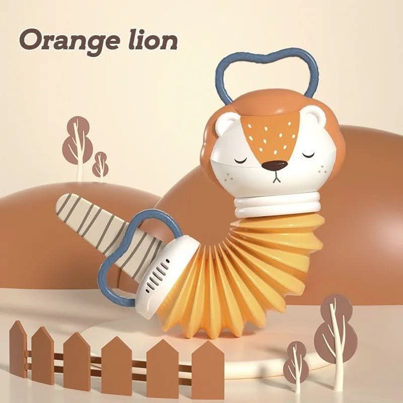 MELOBEAN 2-In-1 Baby Accordion and Rattle for Sensory Play