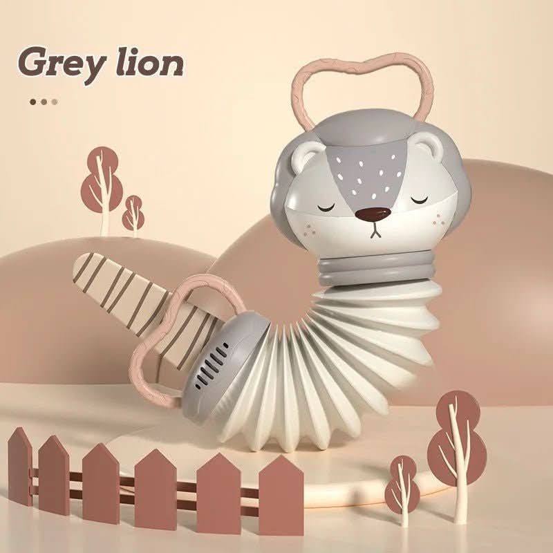 MELOBEAN 2-In-1 Baby Accordion and Rattle for Sensory Play
