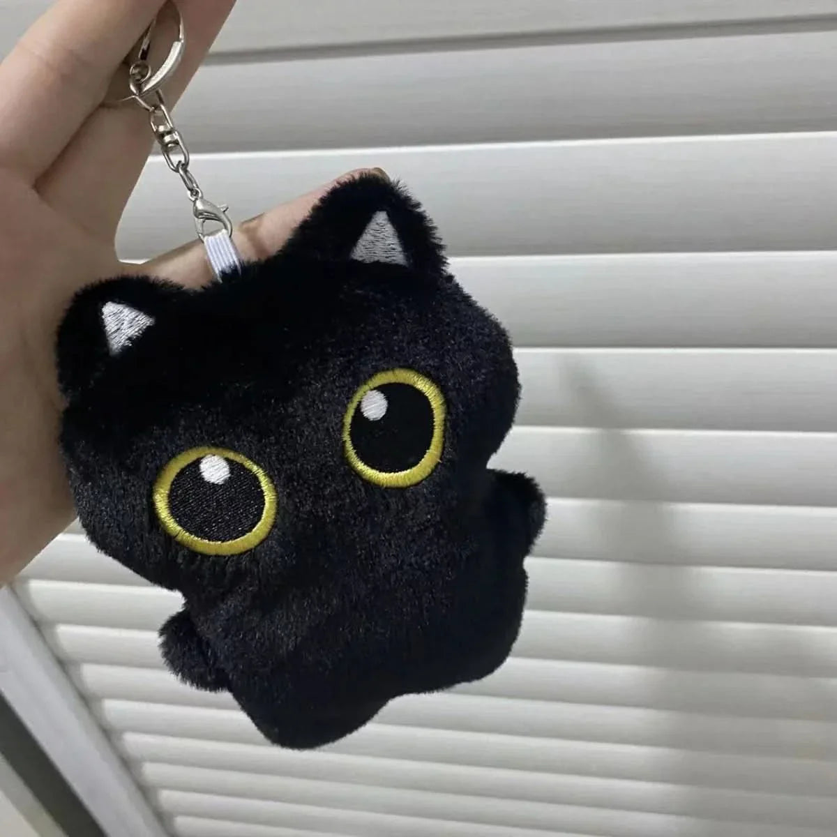 MINIKITTY Malá černá kočička plyšová hračka, 10 cm Dárek pro děti