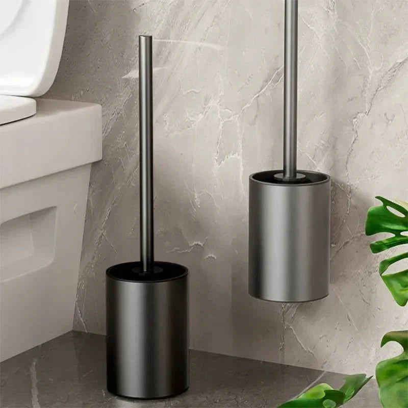 MINILOOP Aluminium platzsparendes Toilettenbürsten-Set für moderne Badezimmer
