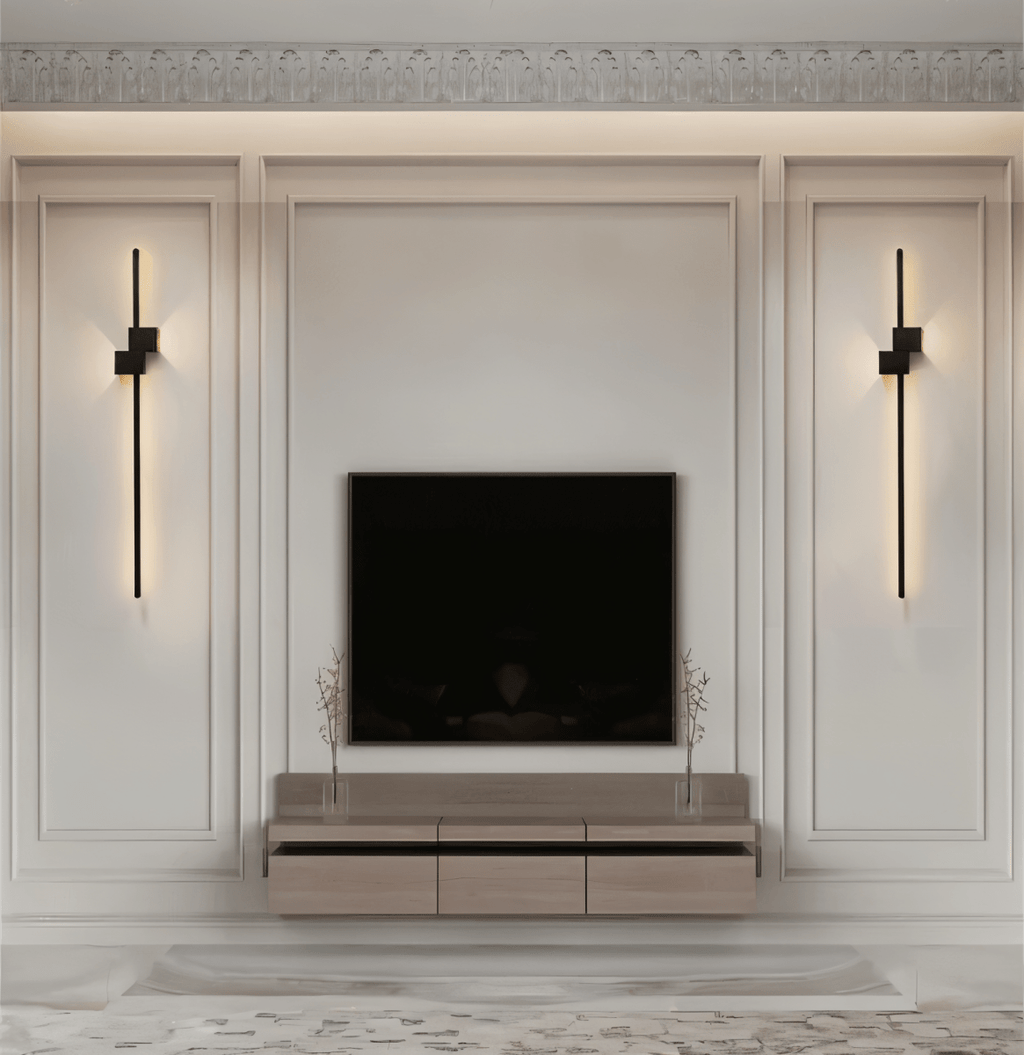 Lampa ścienna Line z minimalistycznym oświetleniem LED do nowoczesnych wnętrz