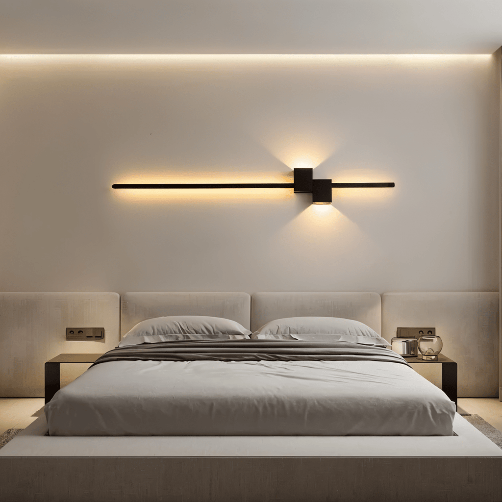 Lampa ścienna Line z minimalistycznym oświetleniem LED do nowoczesnych wnętrz