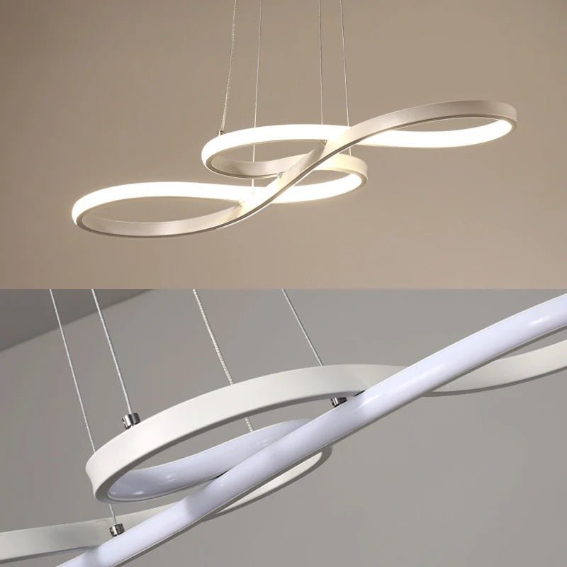 Alumínium LED gyűrű alakú függeszték lámpa, távirányítóval állítható fényerővel, modern étkezői lámpa