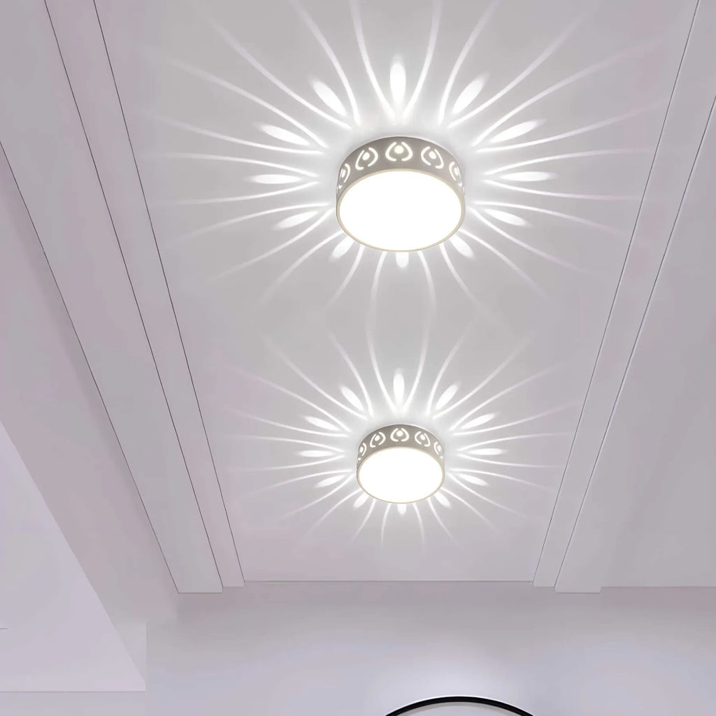 Modern LED Fixture For Ceiling With Crystal Accents And Acrylic Details