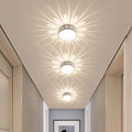 Modern LED Fixture For Ceiling With Crystal Accents And Acrylic Details