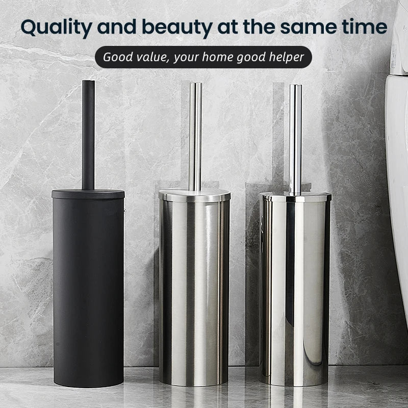 MODLOO STEEL Modern Stainless Toilet Brush Set For Bathrooms