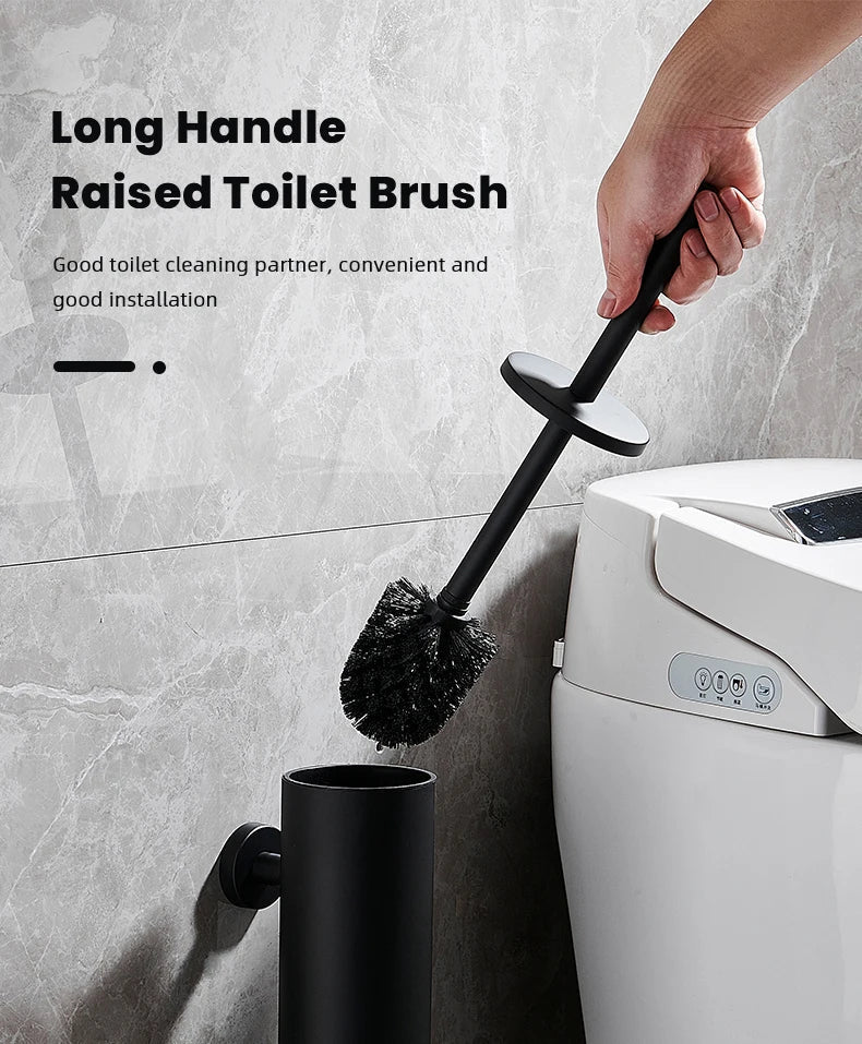 MODLOO STEEL Modern Stainless Toilet Brush Set For Bathrooms