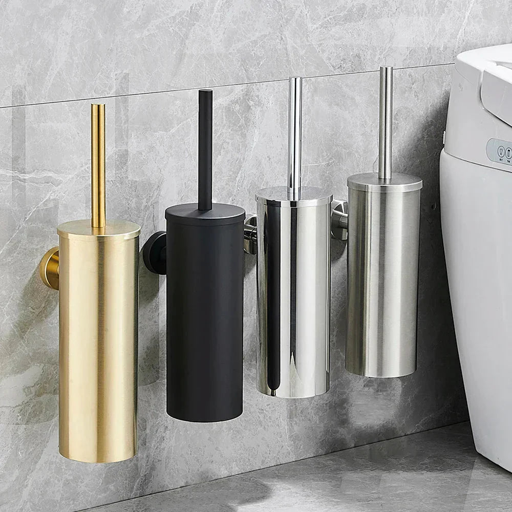 MODLOO STEEL Modern Stainless Toilet Brush Set For Bathrooms