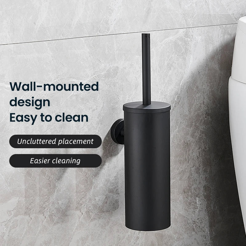 MODLOO STEEL Modern Stainless Toilet Brush Set For Bathrooms