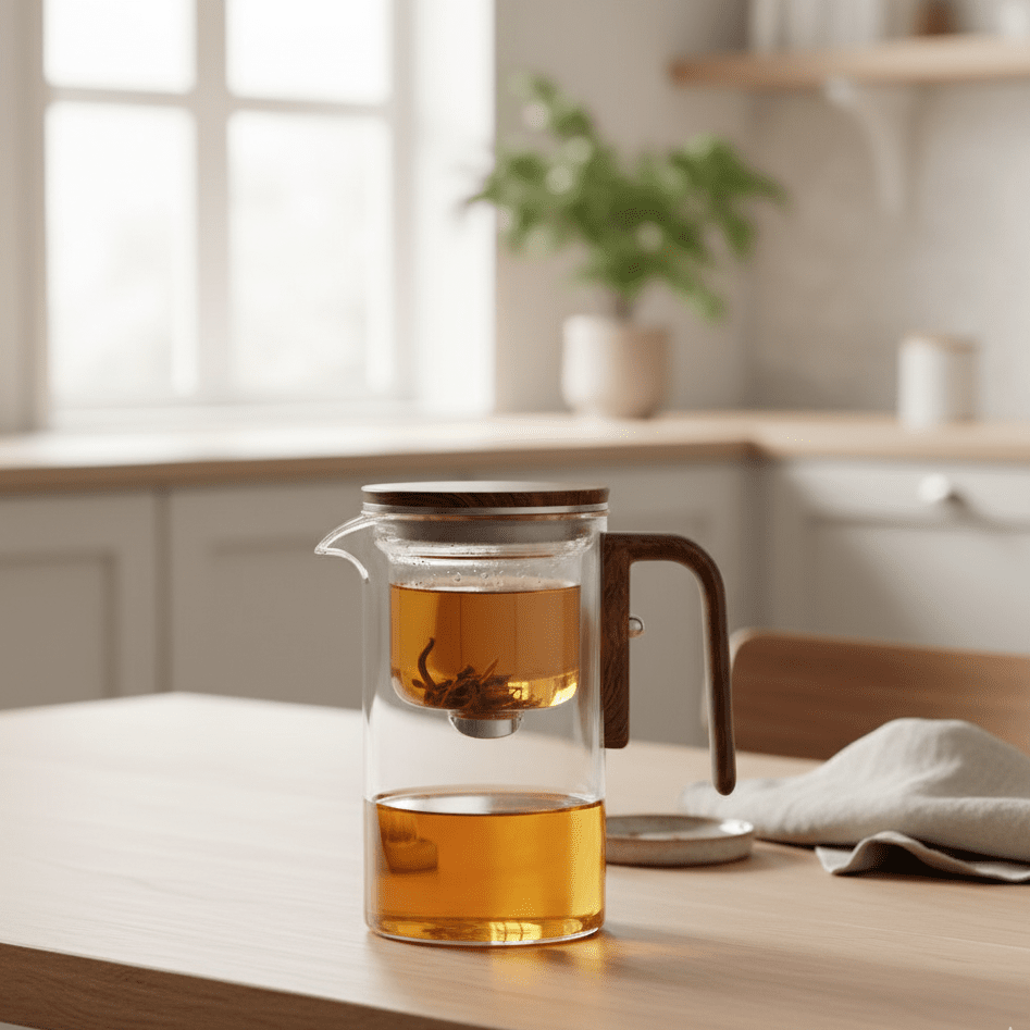 MODUBREW plastic theepot met roestvrijstalen infuser