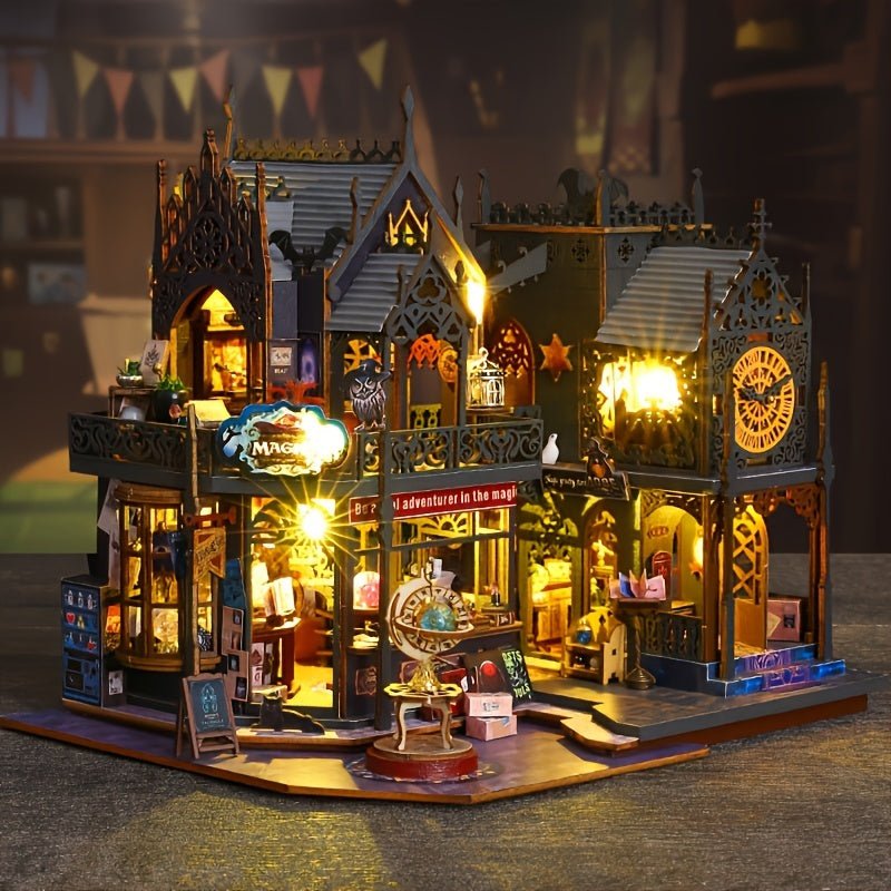 MythShelf Illuminated Book Nook With 3D Wooden Accent
